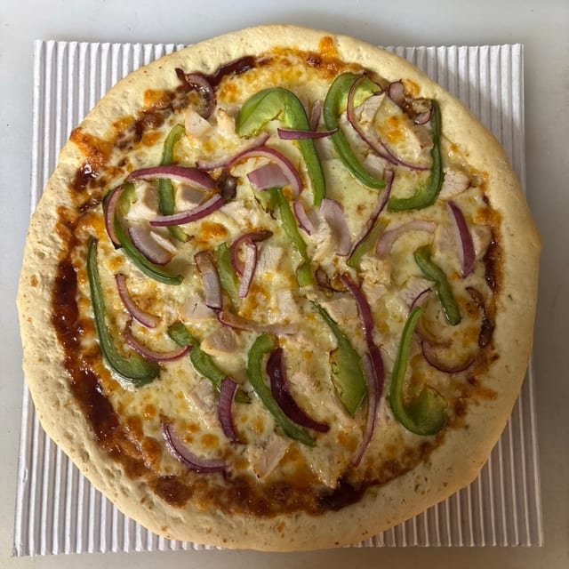 BBQ Chicken Pizza.
